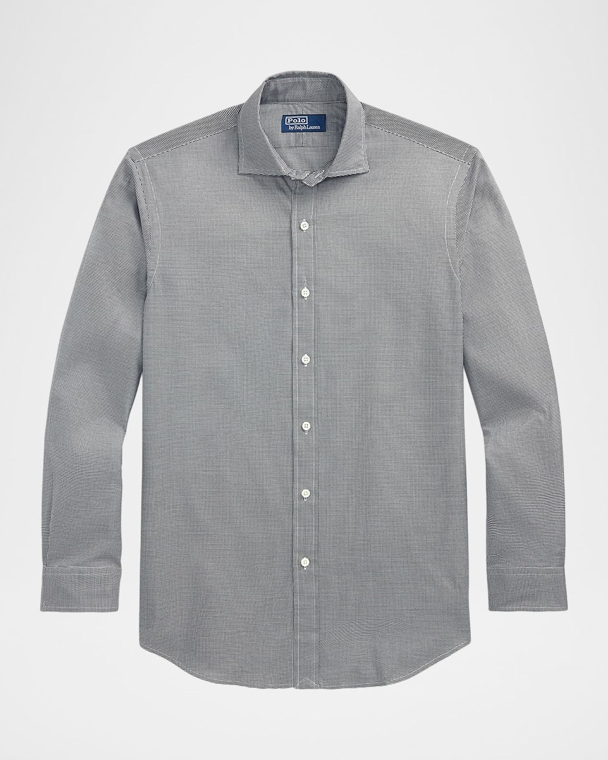 Men & apos;s Classic-Fit Houndstooth Twill Sport Shirt