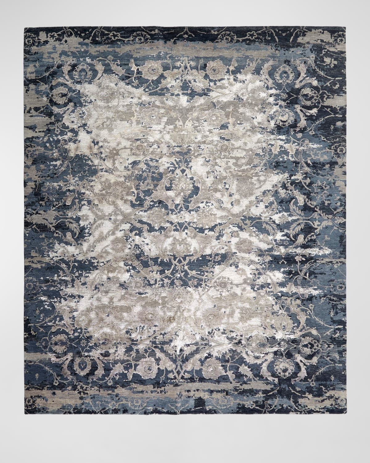 Deep Horizon Hand-Knotted Rug