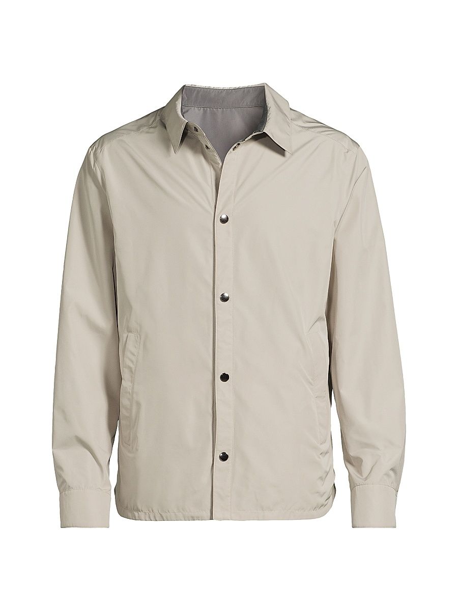 Men's Reversible Shirt Jacket - Light Tan - Size 44