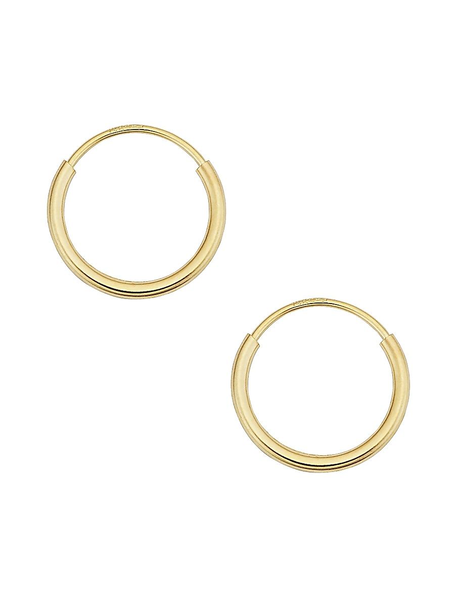 Women's 14K Yellow Gold Easy Day Petite Hoops - Yellow Gold