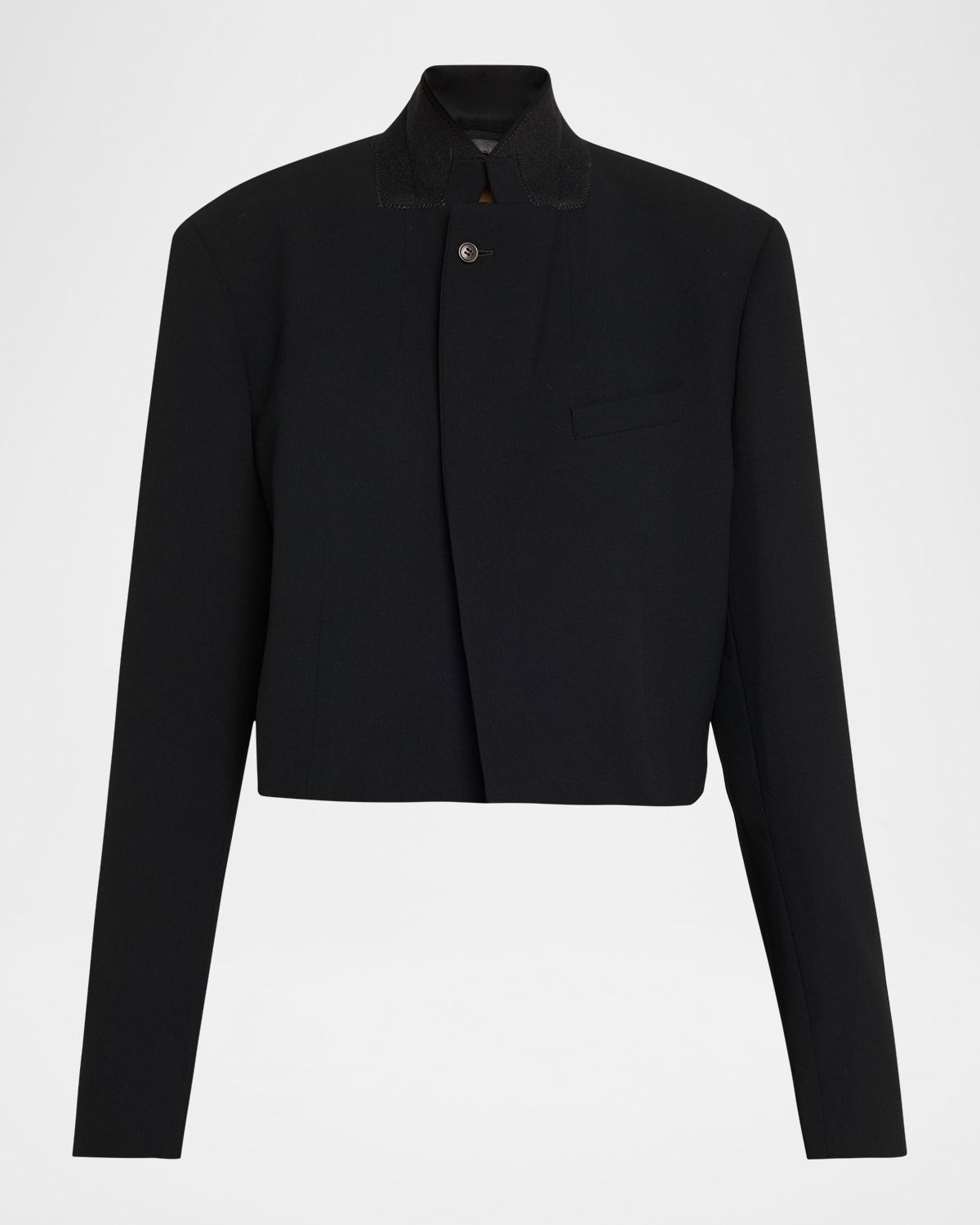 Baftan Crop Open-Front Jacket