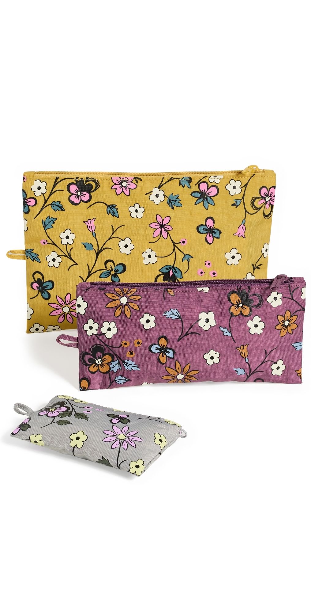 BAGGU Flat Pouch Set Wildwood Mix One Size