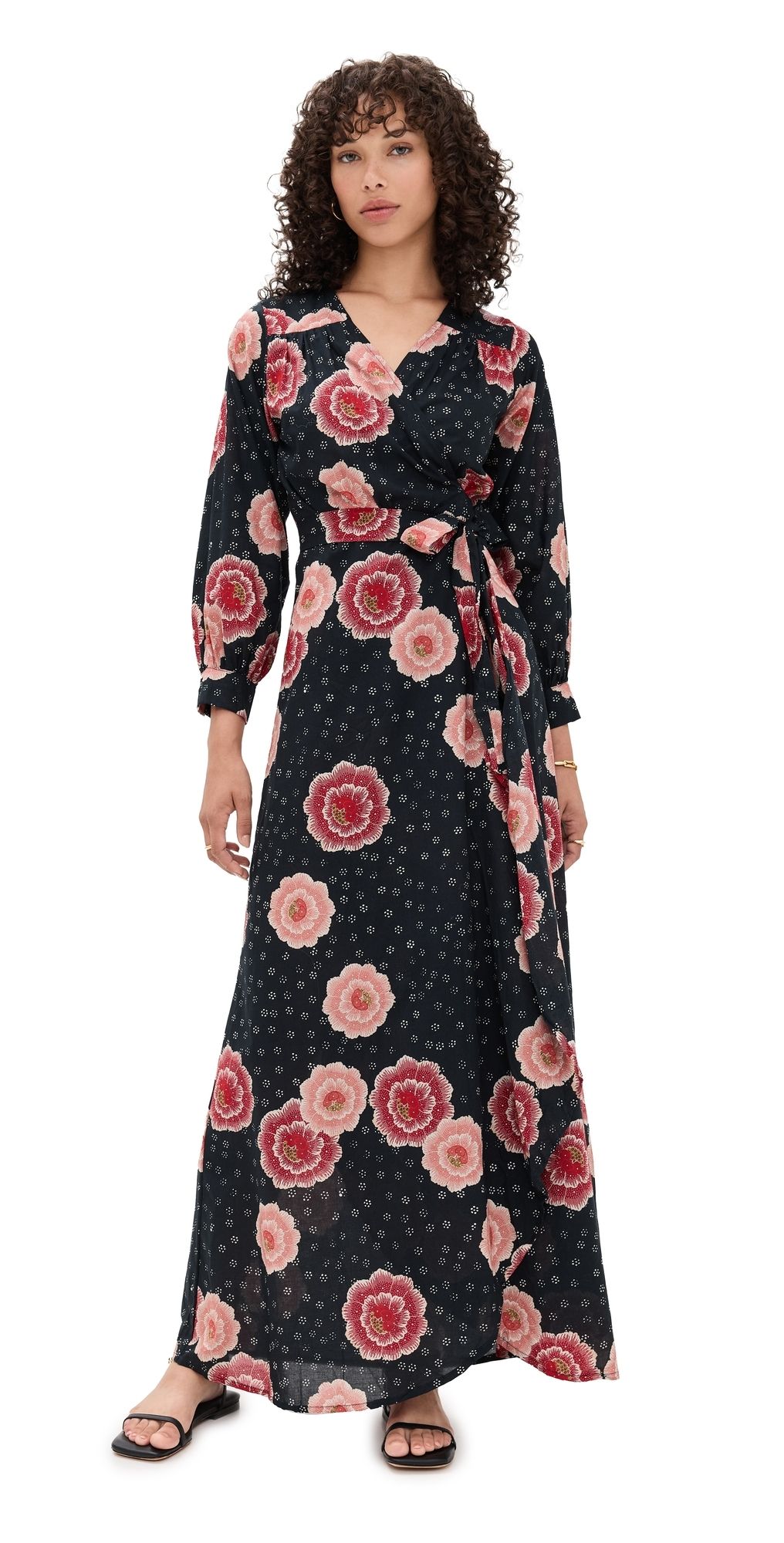 Natalie Martin Collection Kate Long Sleeve Dress POPPY INDIGO S