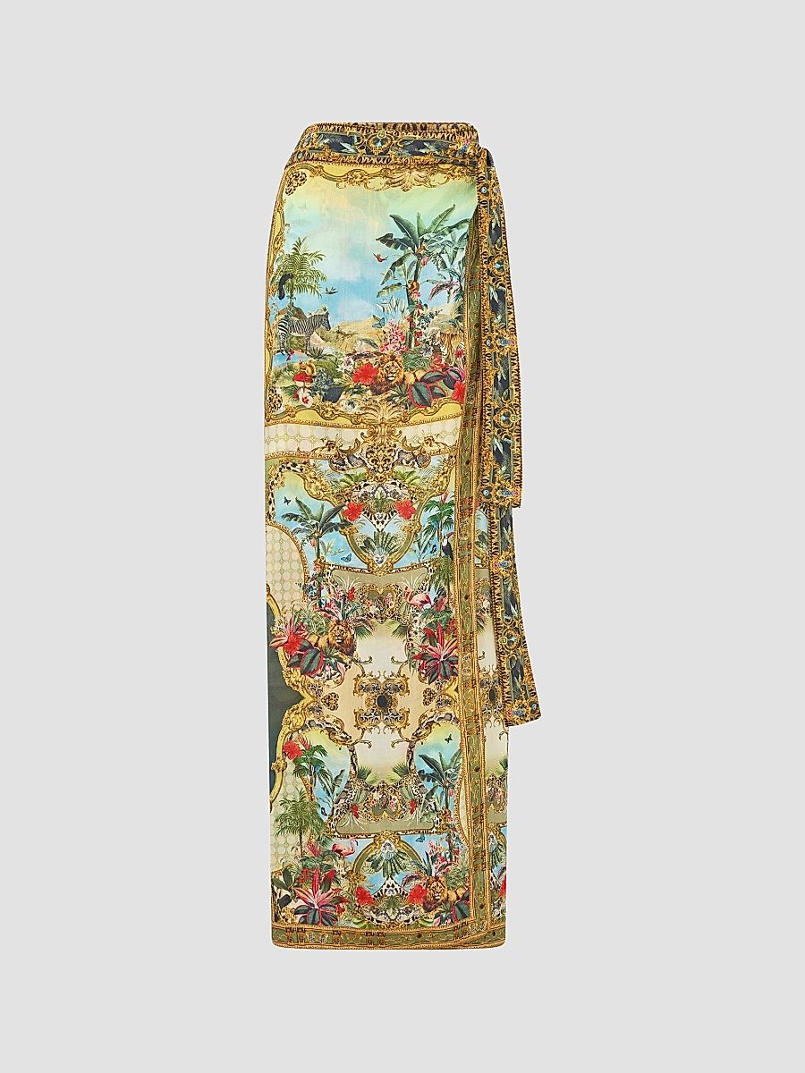 Women's Wanderlust Printed Wrap Sarong - Wanderlust Empire