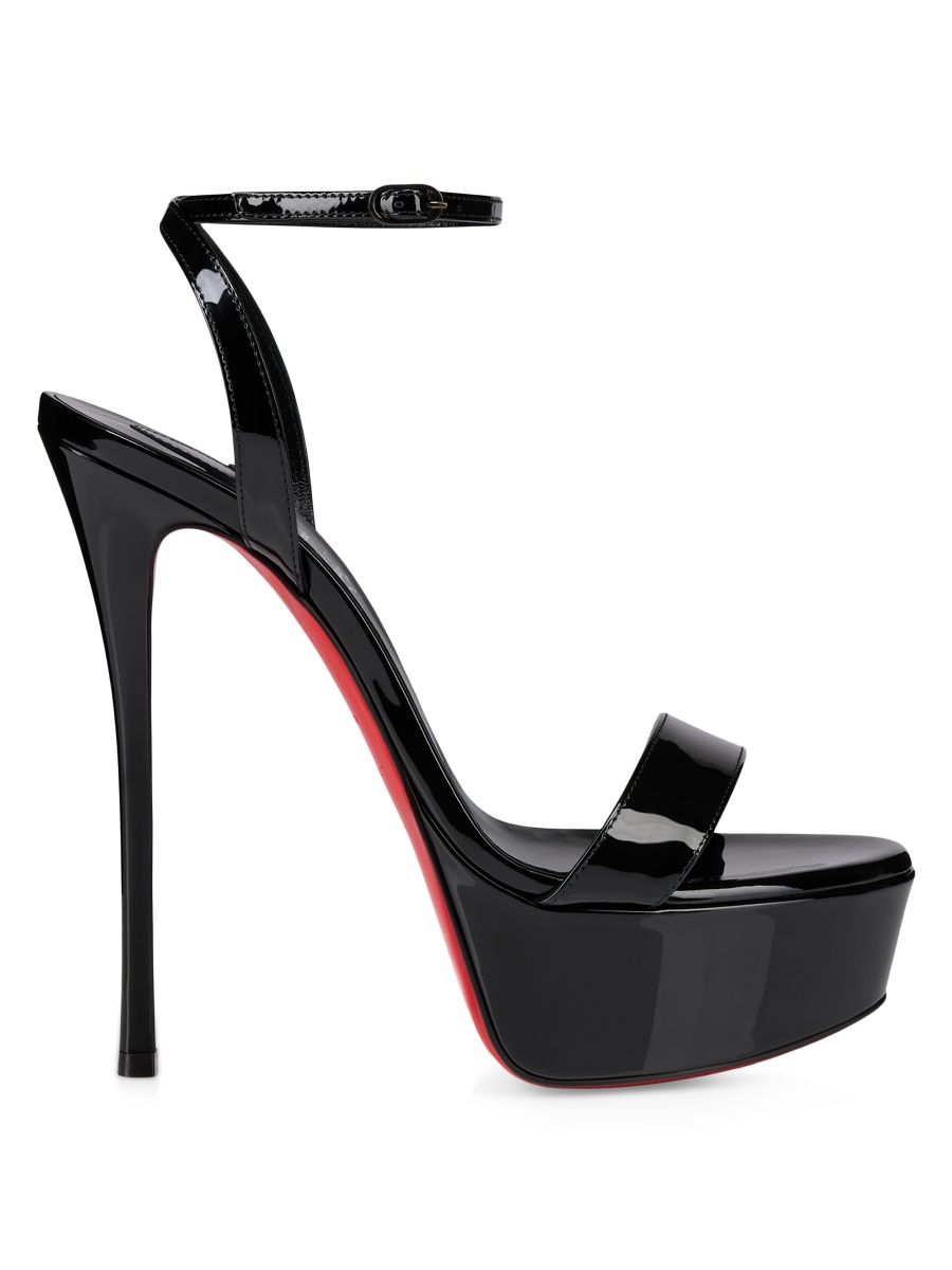 Christian Louboutin Women's Loubi Queen Alta 150MM Heels - Black - Size 9