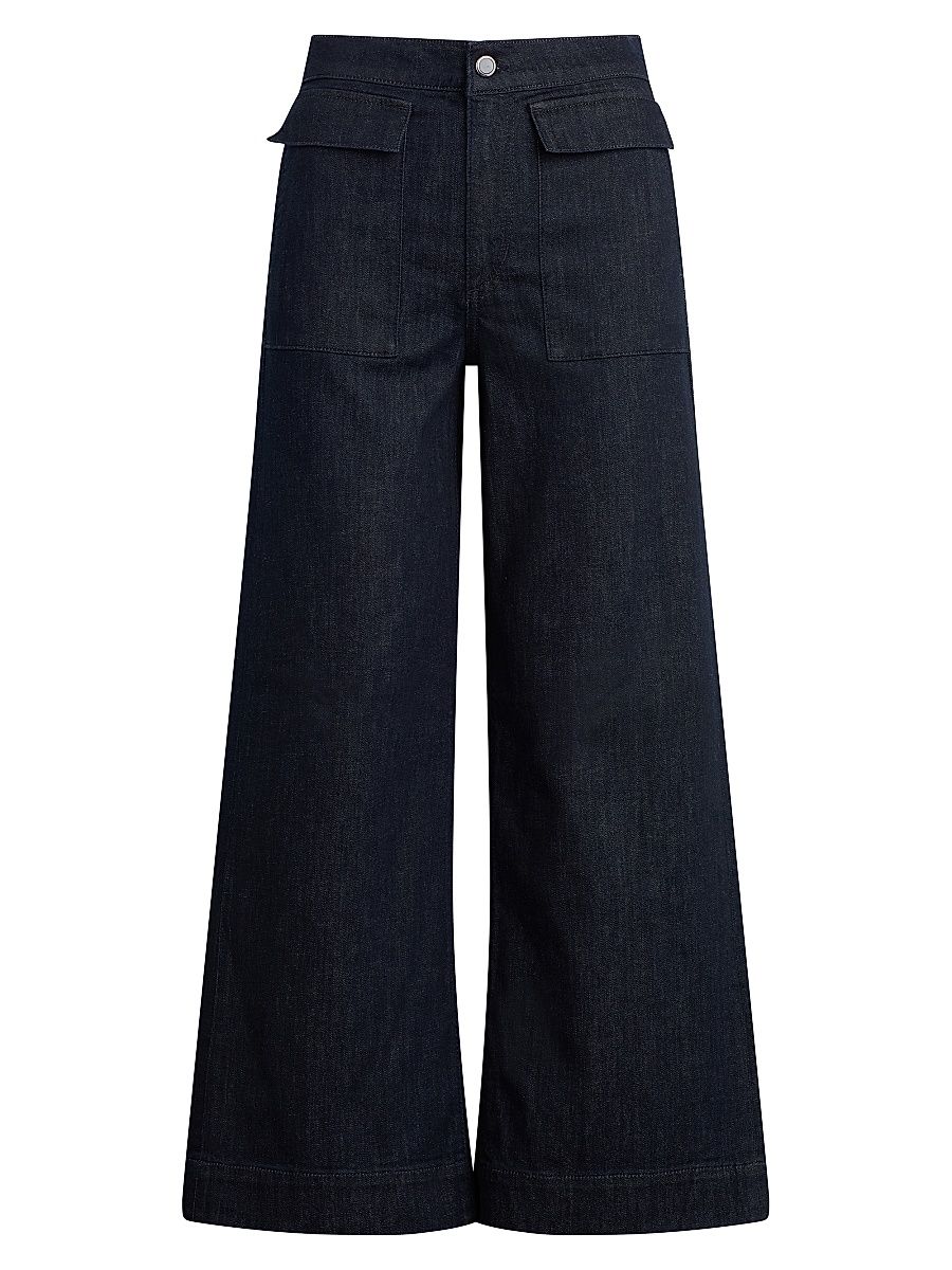 Women's The Irina Denim Wide-Leg Pants - Rinse - Size 34