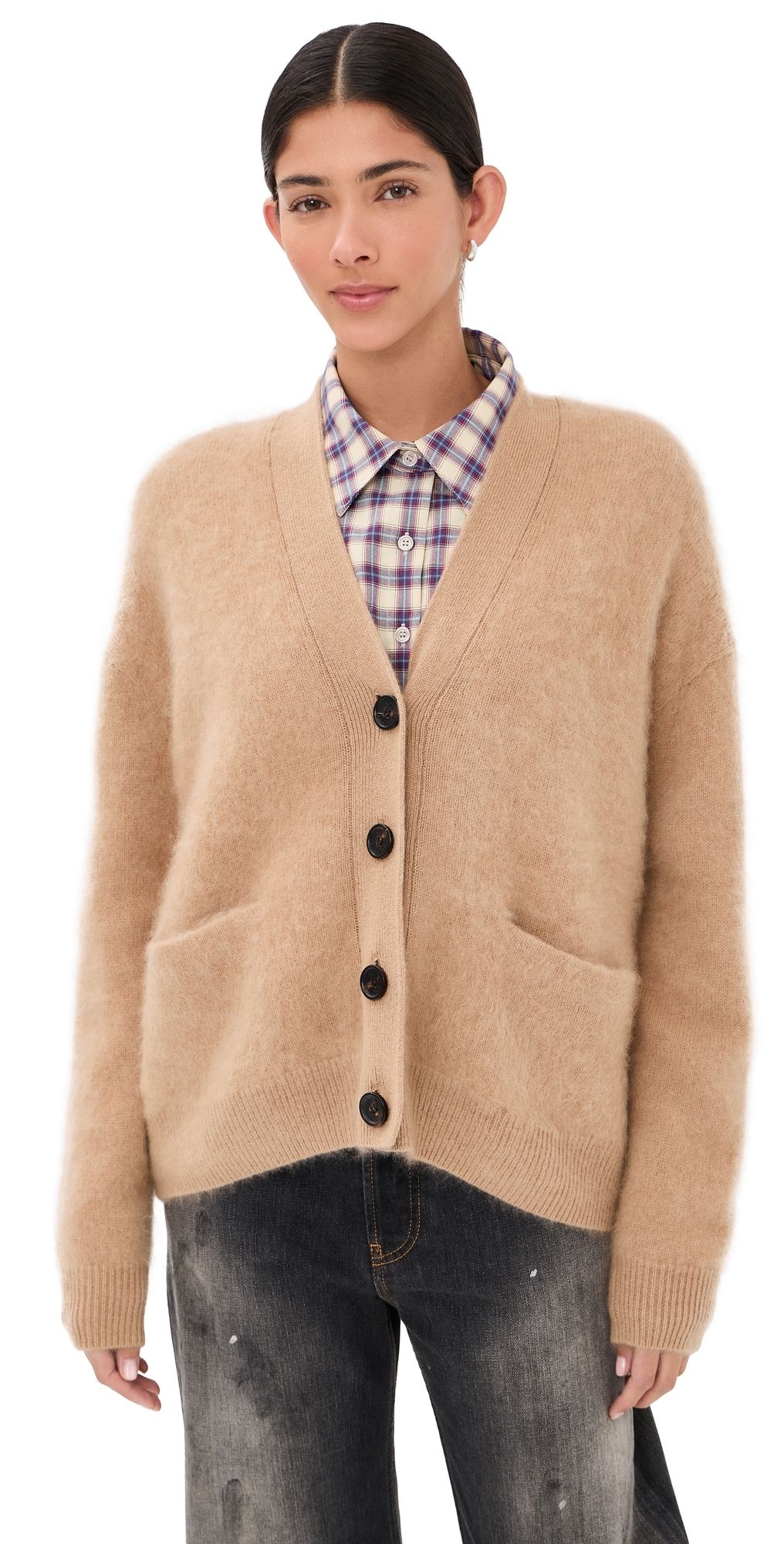 Acne Studios Cashmere Cardigan Light Brown L/XL
