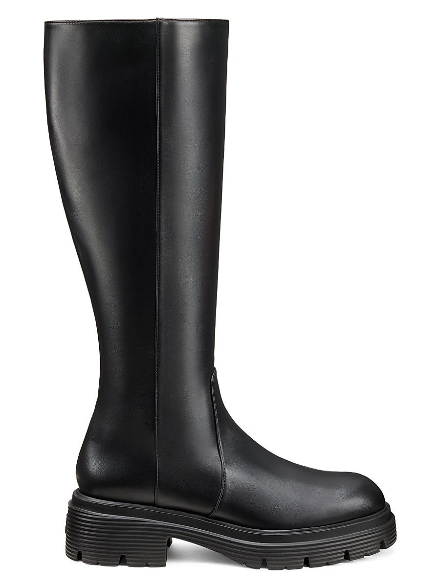 Women's Hudson Lite 40MM Leather Knee-High Boots - Black - Size 6.5