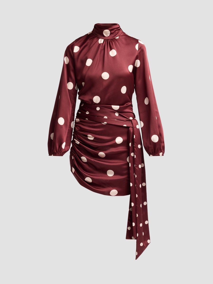 Misa Los Angeles Women's Arash Polka Dot Mini Dress - Polka Dots Mix - Size XS
