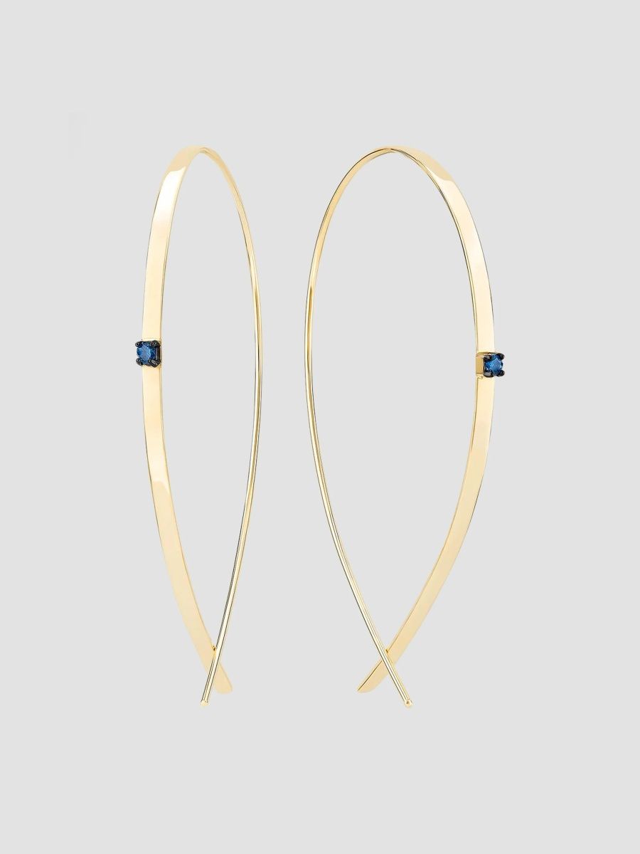 Lana Women's 14K Yellow Gold & 0.04 TCW Diamond Hoops - Yellow Gold