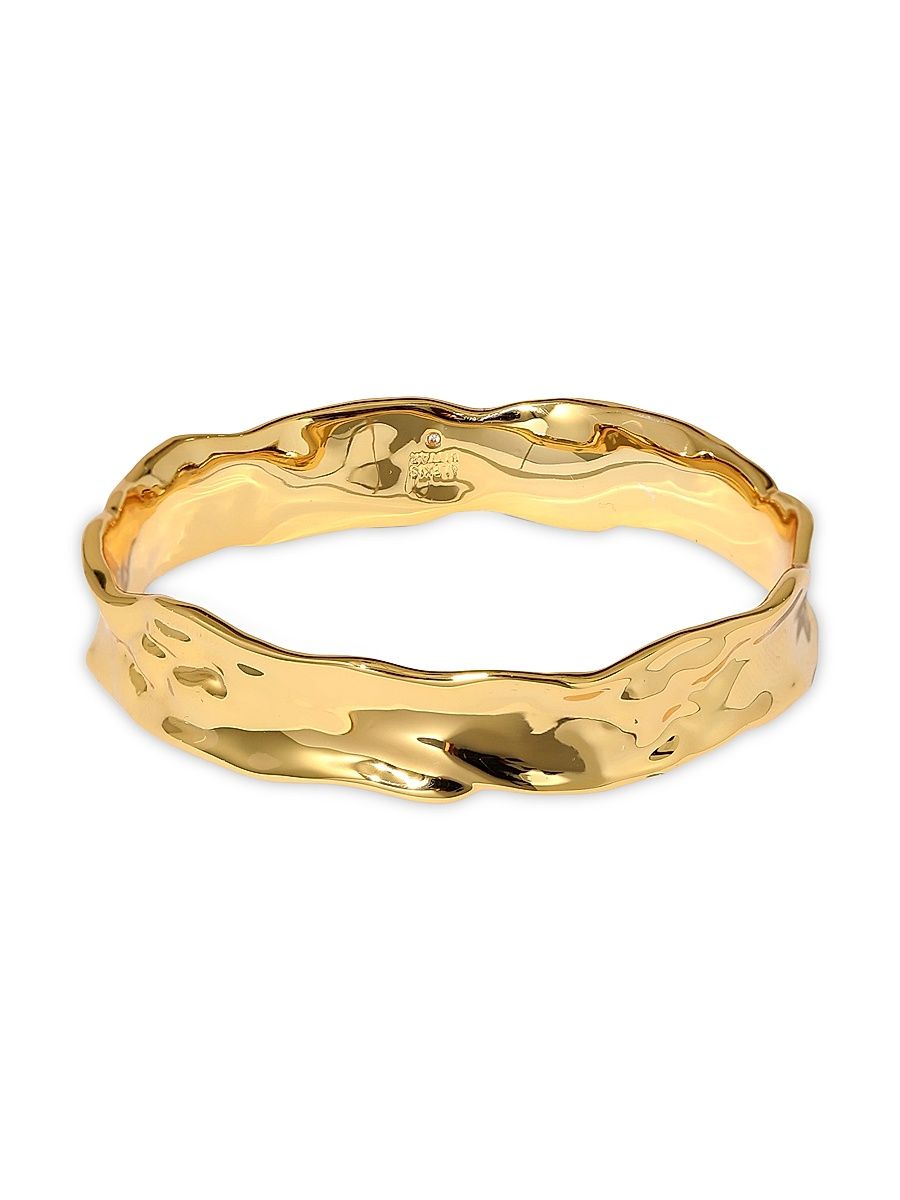Women's Brut Strap 14K-Gold-Plated Bangle - Gold - Size Large