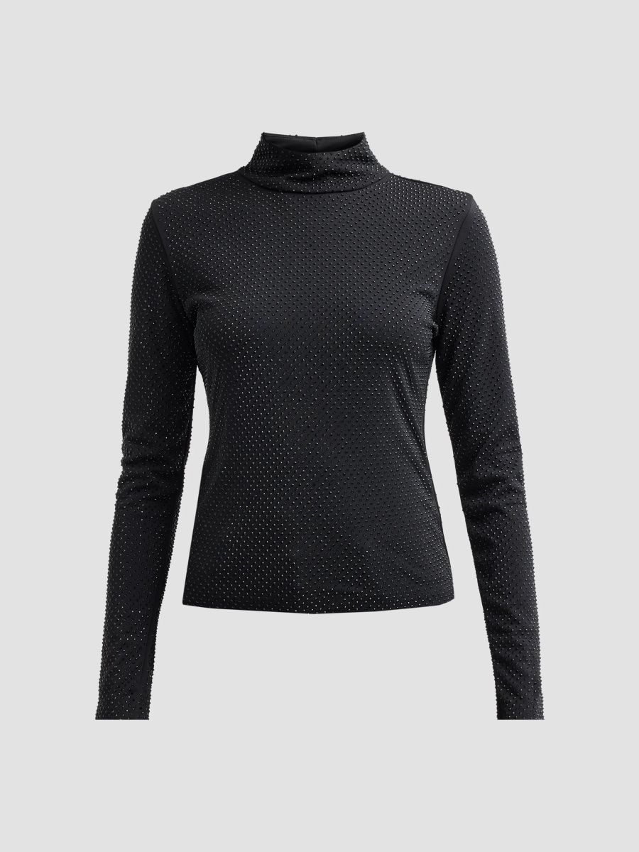 Generation Love Women's Tyla Crystal Top - Black - Size XL