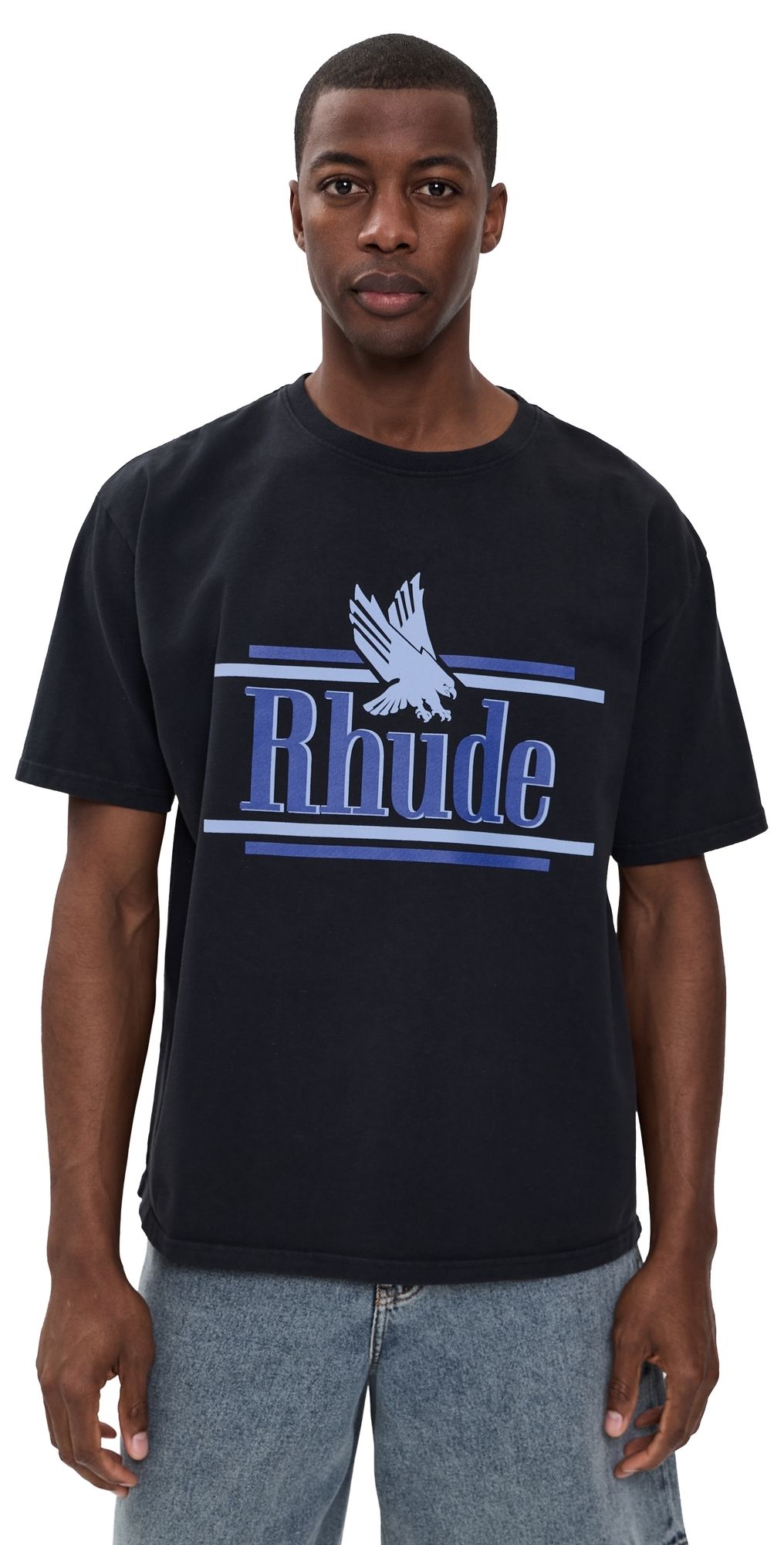 Rhude Rossa Tee Vintage Black/Blue XL