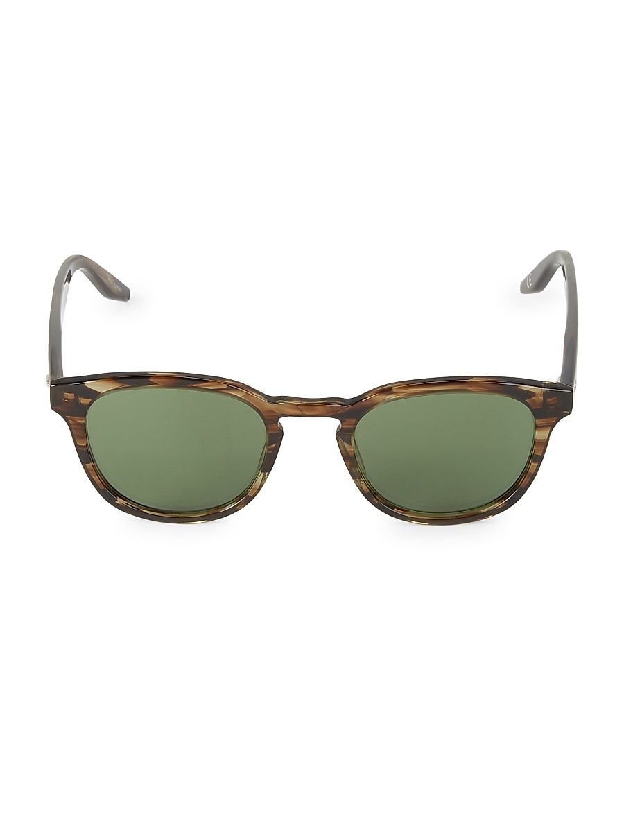 Men's Gellert 48MM Round Sunglasses - Green