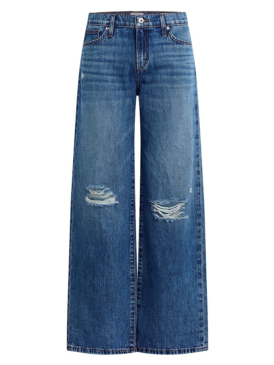 Women's X WeWoreWhat The Bronco Wide-Leg Jeans - Vintage Light Wash - Size 23