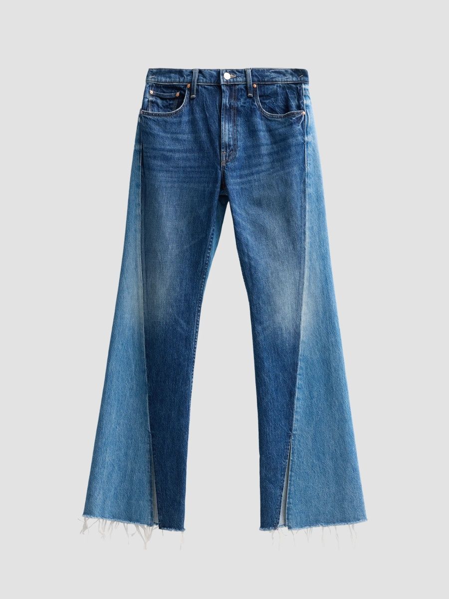 Mother Women's Bookie Slit Twist Heel Fray Jeans - Double Take - Size 32