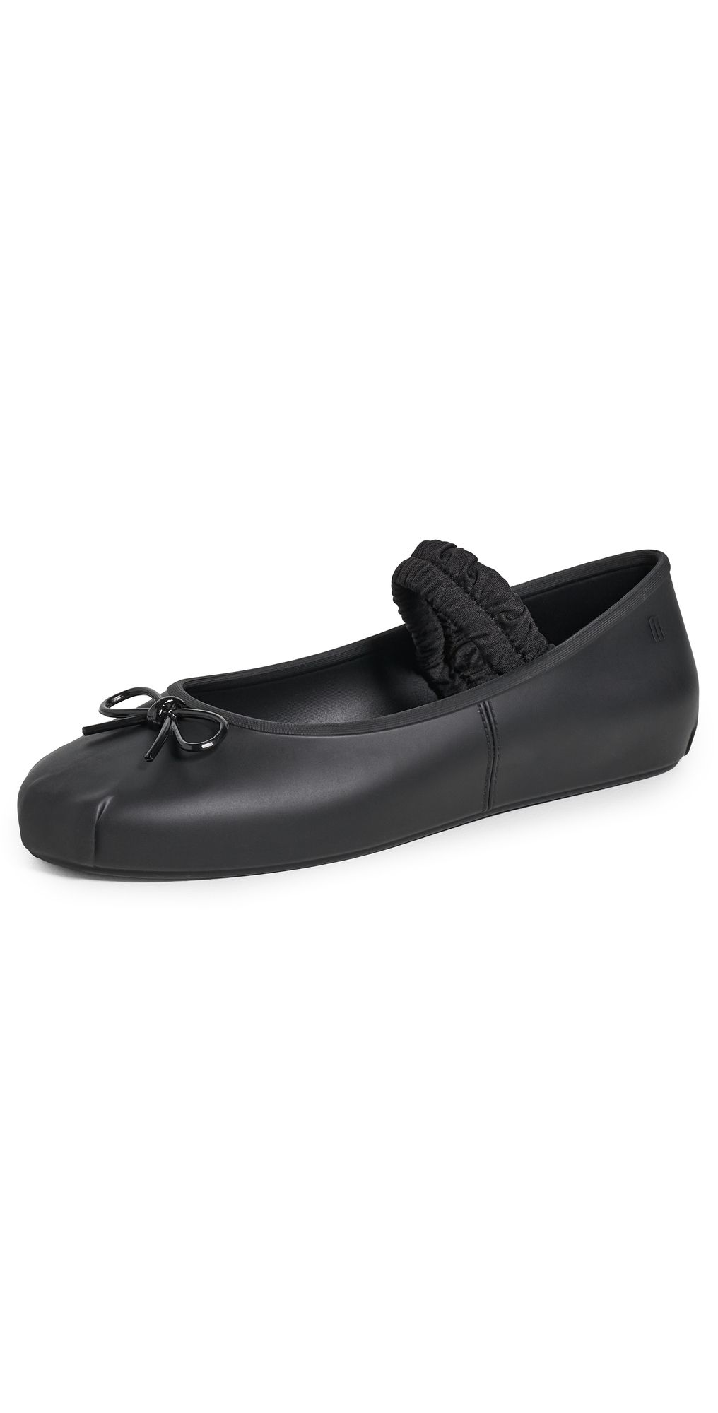 Melissa Sophie Scrunch Jelly Flats Matte Black 9
