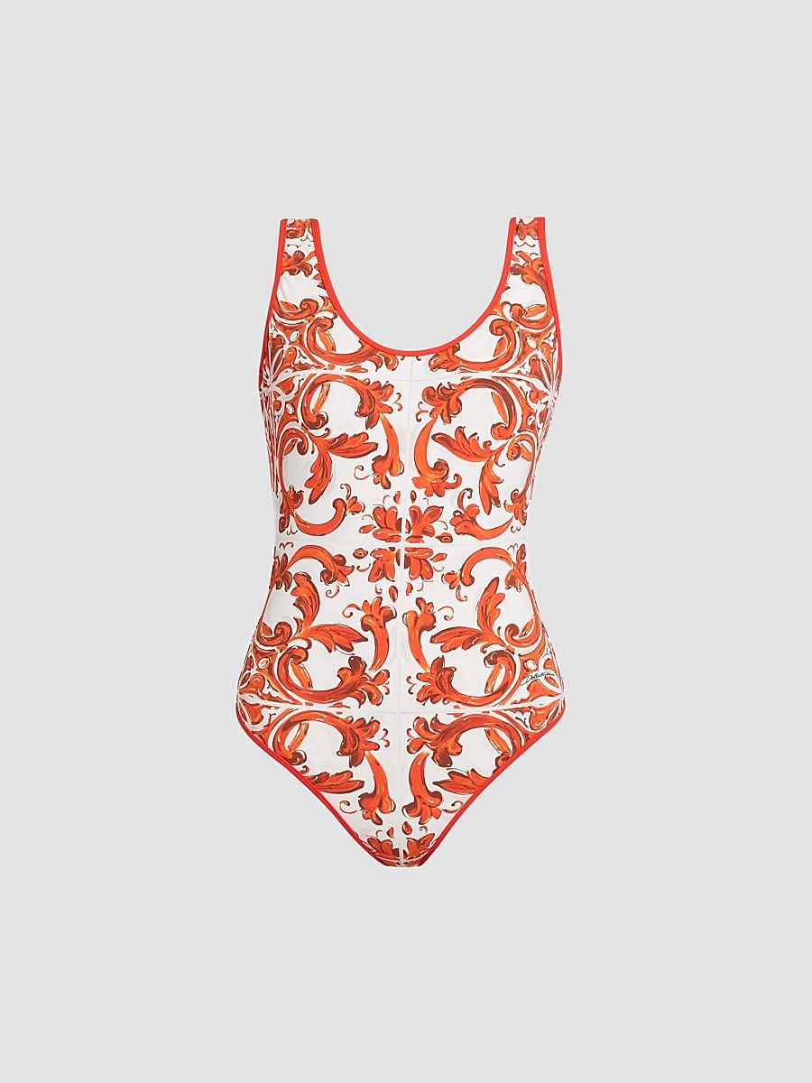 Women's St. Maiolica One-Piece Swimsuit - Maiolica Arancion - Size XL
