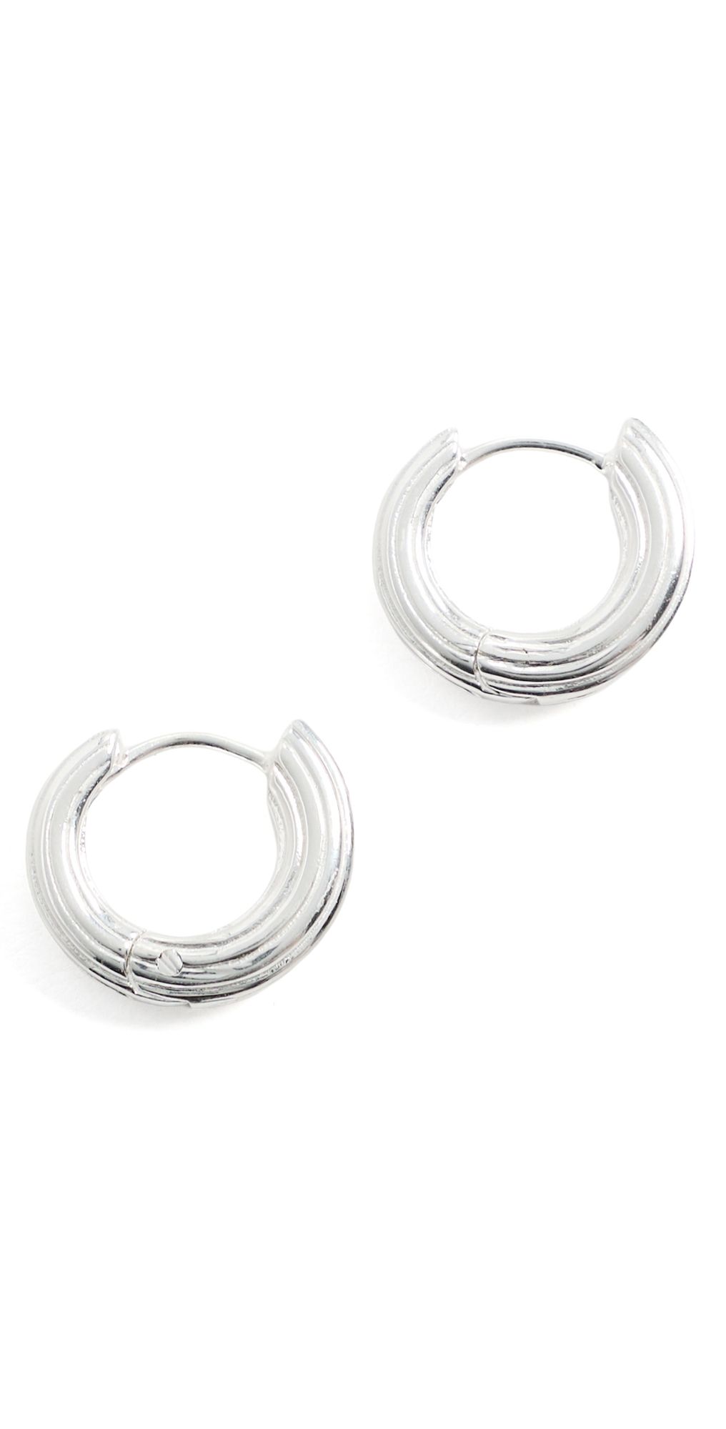 Dévé Mini Non-Conformist Hoop Earrings Sterling Silver One Size