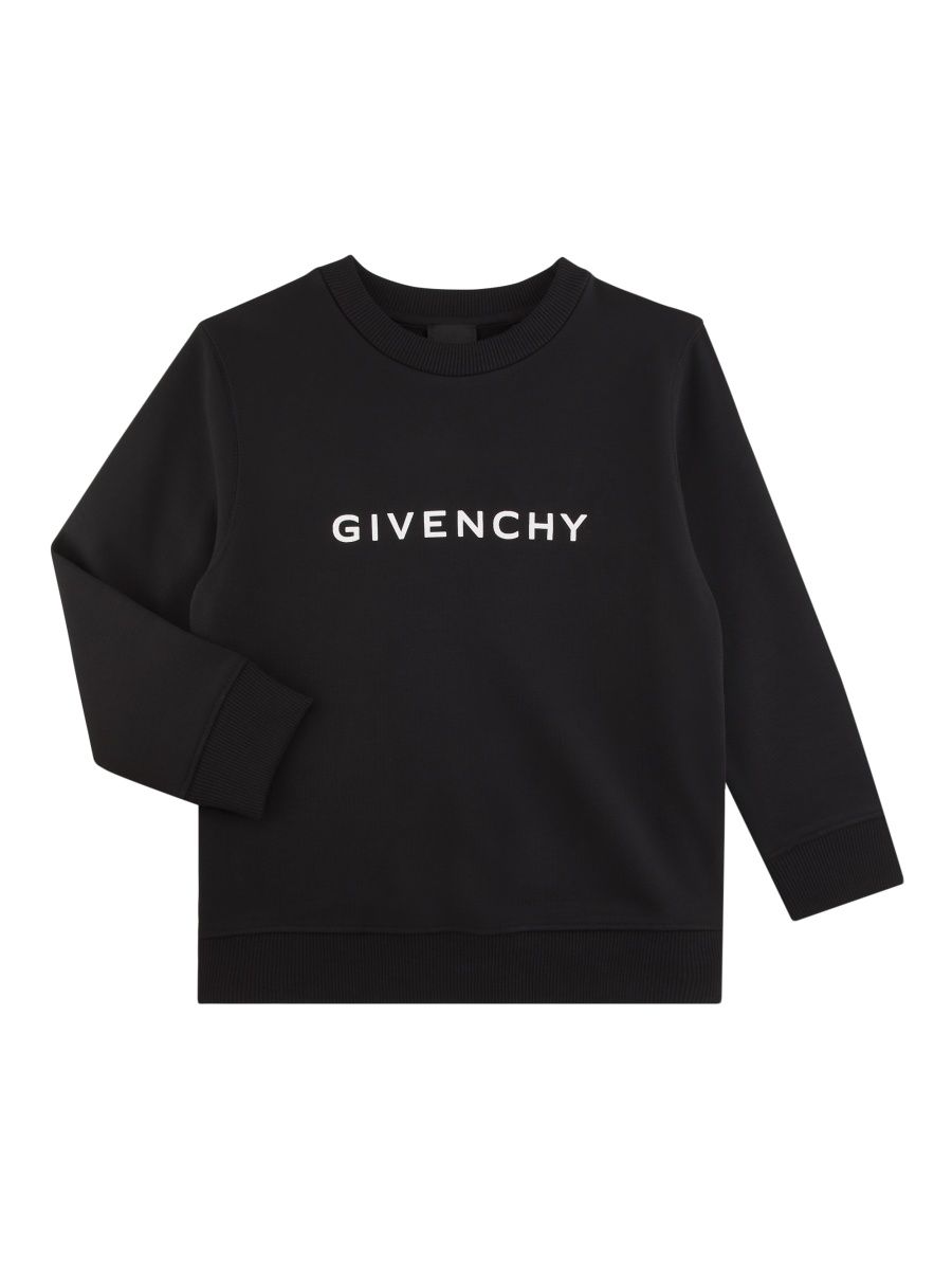Givenchy Unisex Little Kid's & Kid's Logo Crewneck Sweatshirt - Black - Size 8