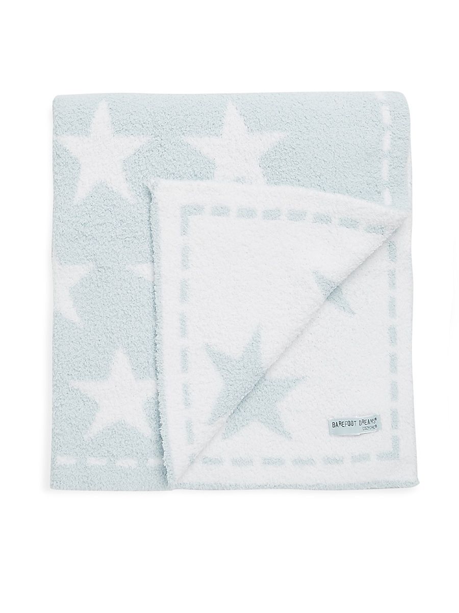 Baby's Printed Blanket - Aqua