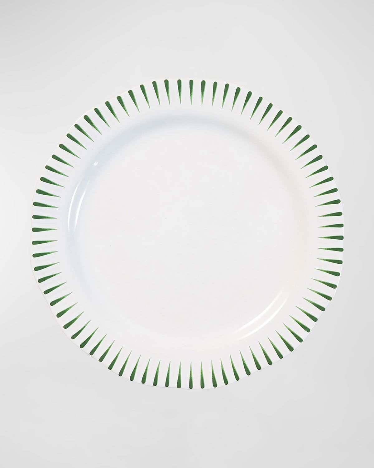 Sitio Stripe Dinner Plate, Basil