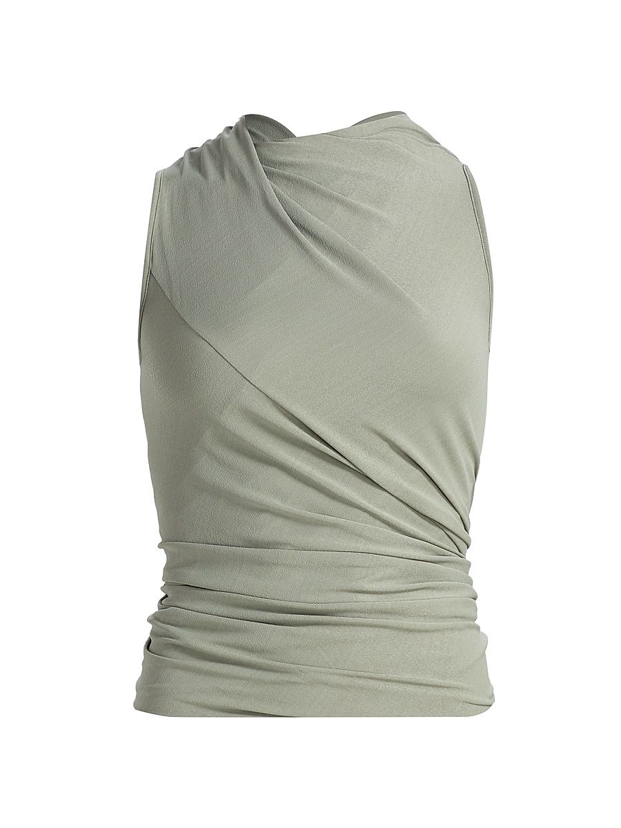 Women's Luna Jersey Wrap Top - Jade - Size 8