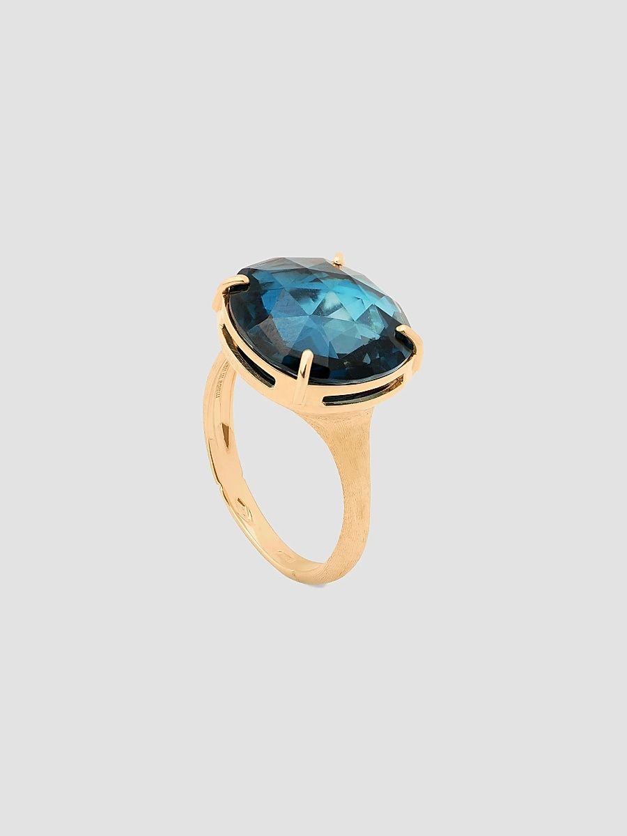 Marco Bicego Women's Jaipur 18K Yellow Gold & London Blue Topaz Cocktail Ring - Yellow Gold - Size 7