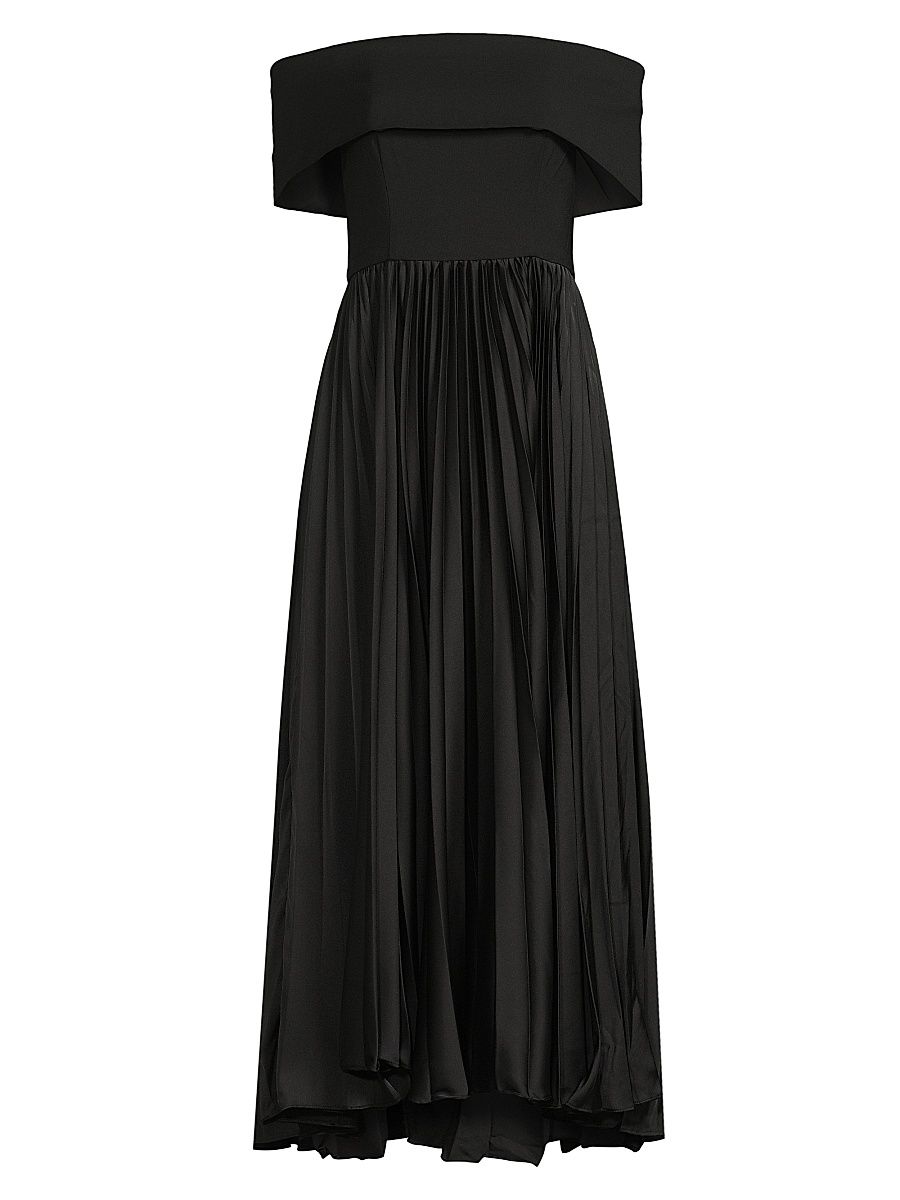 Women's Stockton Off-the-Shoulder Midi-Dress - Black - Size 14