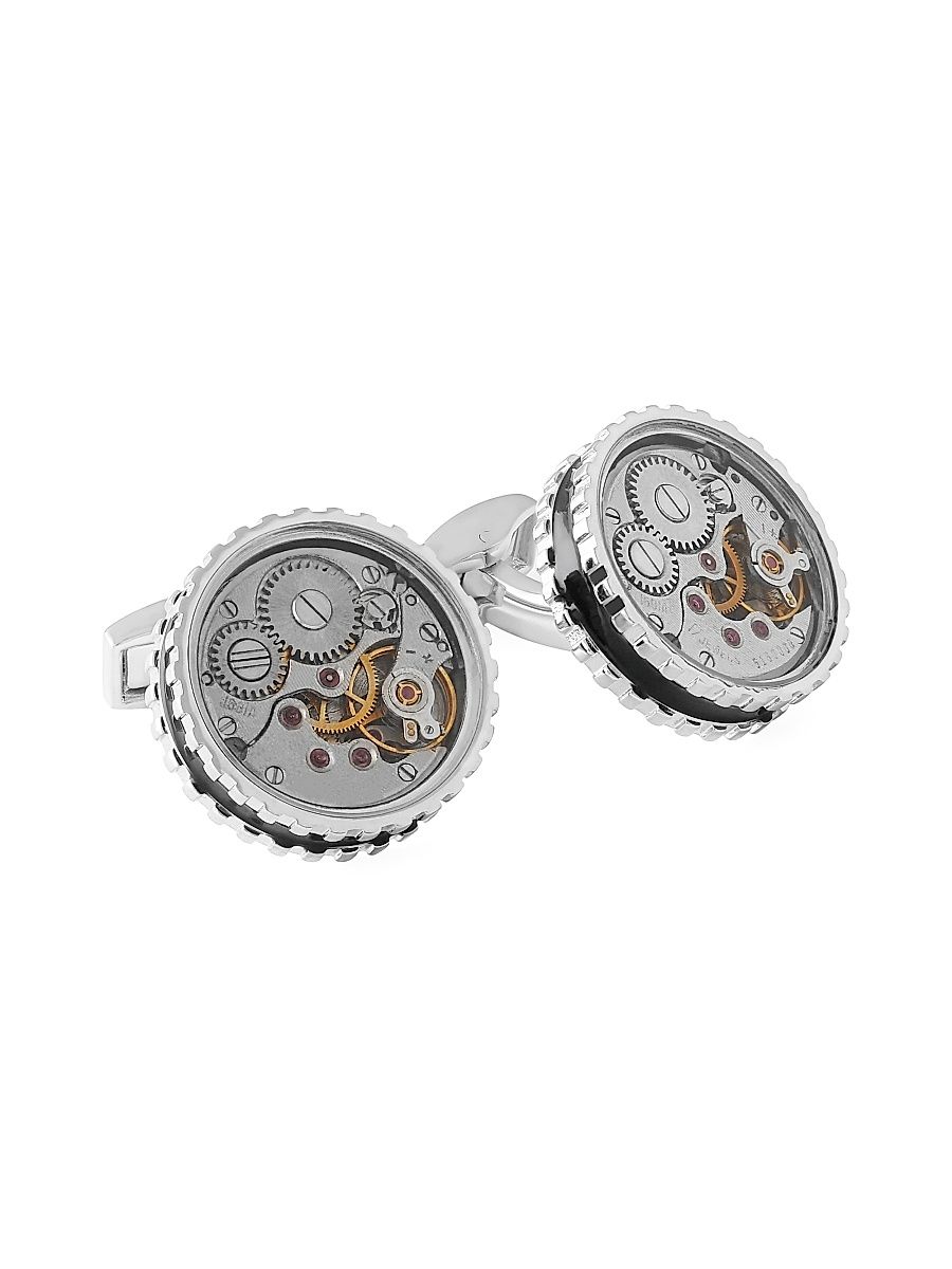Men's Round Skeleton Gear Cufflinks