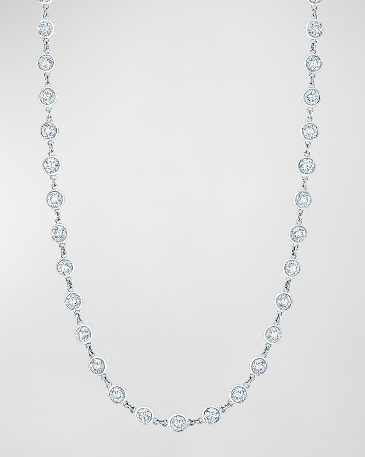 18K Gold Diamond by the Yard Chain Necklace, 16", 10.45tcw