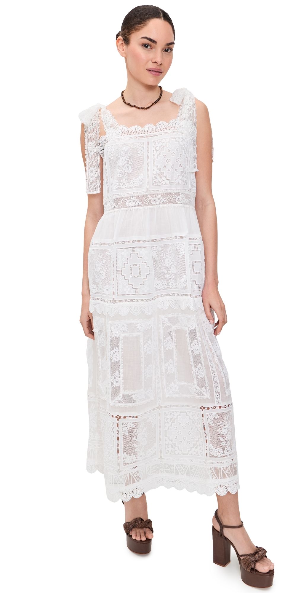 Zimmermann Aster Lace Trim Slip Dress Ivory 4