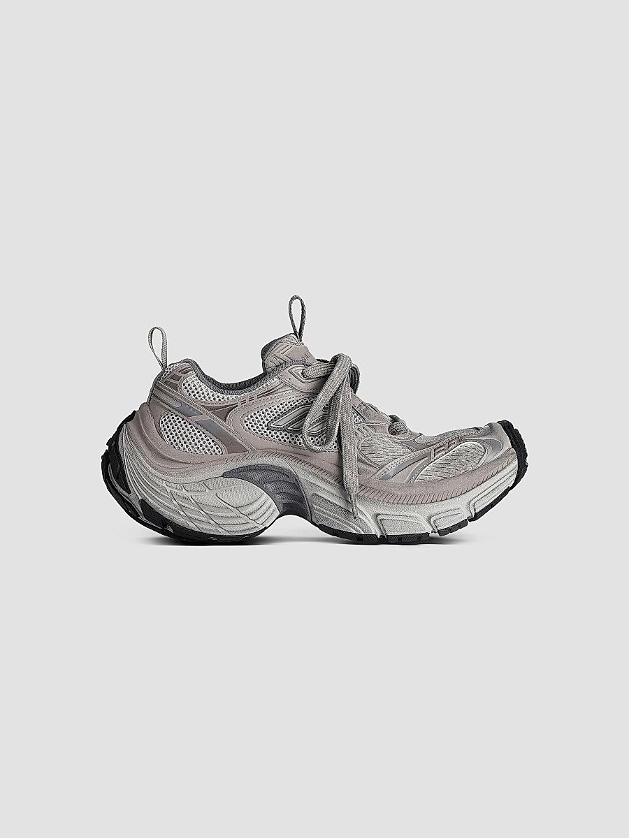 Balenciaga Women's 6XL Sneakers - Taupe Grey Black - Size 8