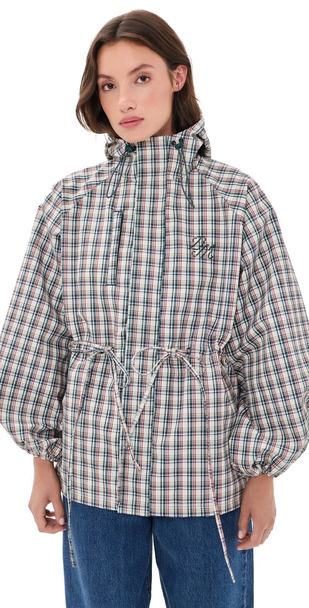 Damson Madder Elderberry Check Liu Raincoat Multi 12