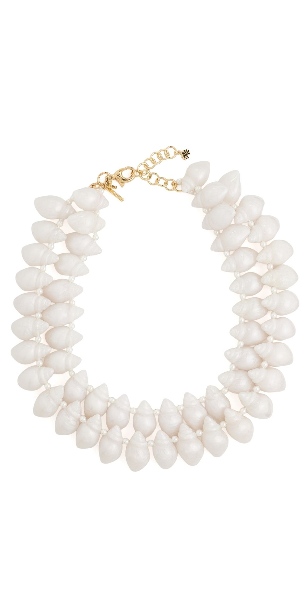 Lele Sadoughi Conch Shell Layered Necklace Mother of Pearl One Size