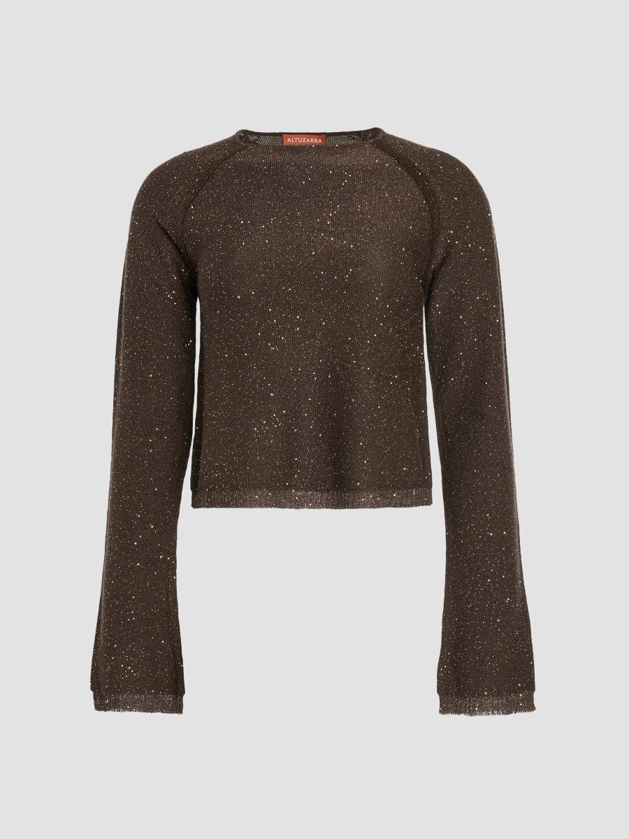 Altuzarra Women's Woody Sequined Sweater - Cocoa - Size XL