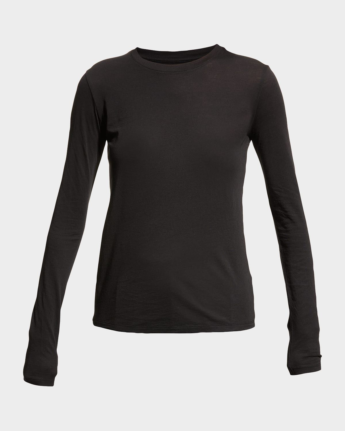 Essential Long-Sleeve Crewneck Tee