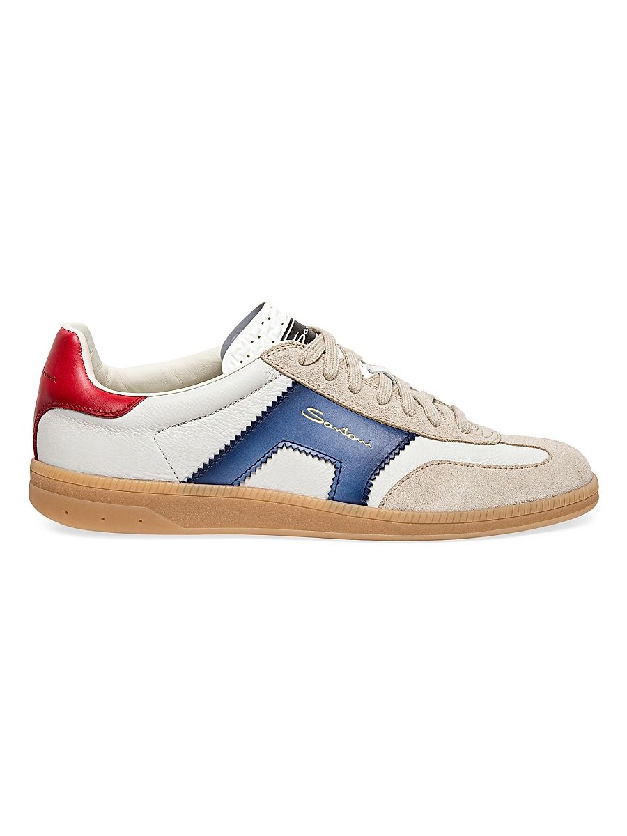 Men's DBS Oly Low-Top Sneakers - White Blue - Size 8