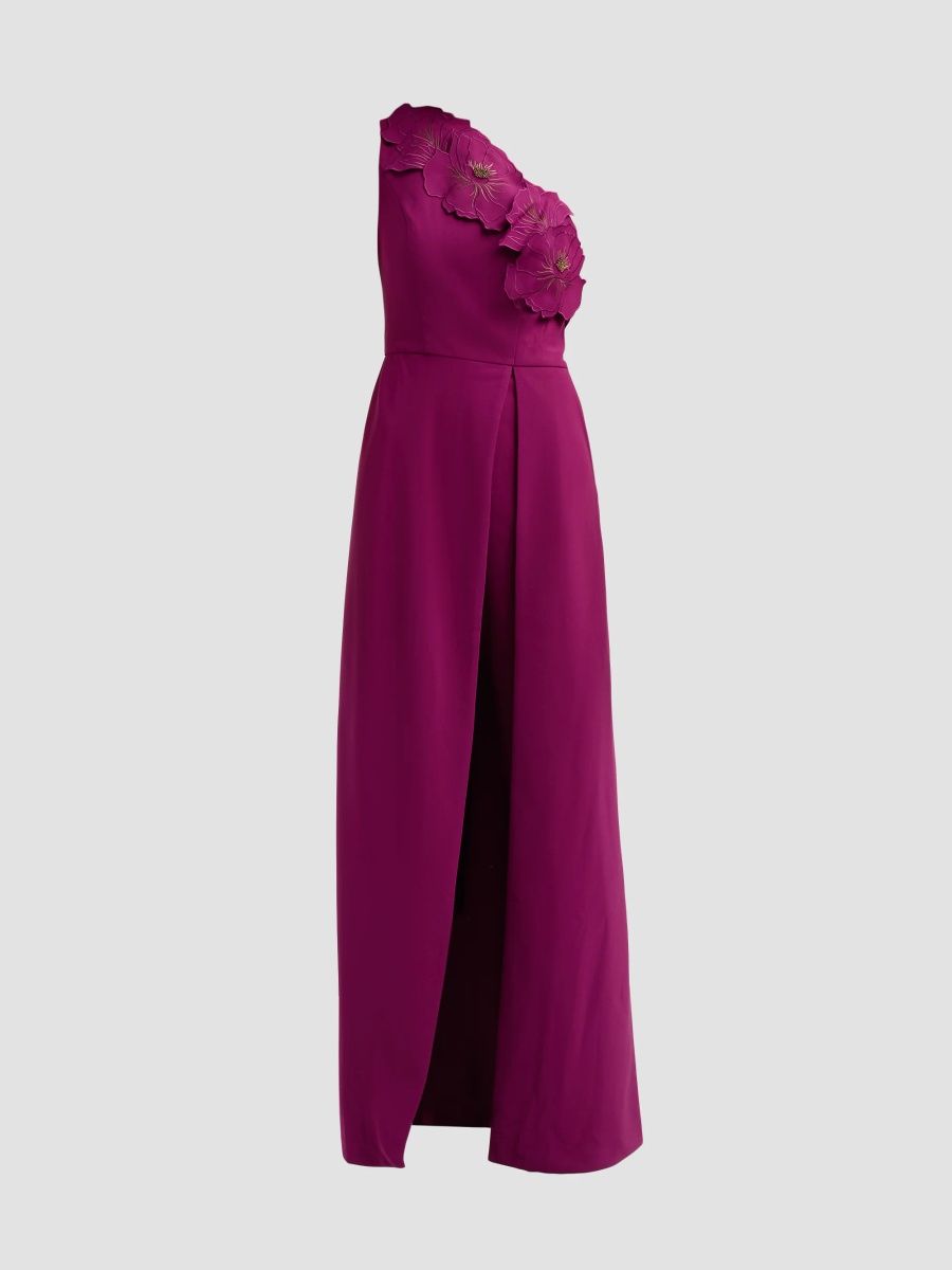 Kay Unger Women's Adina Walk-Thru Jumpsuit - Boy'senberry - Size 0