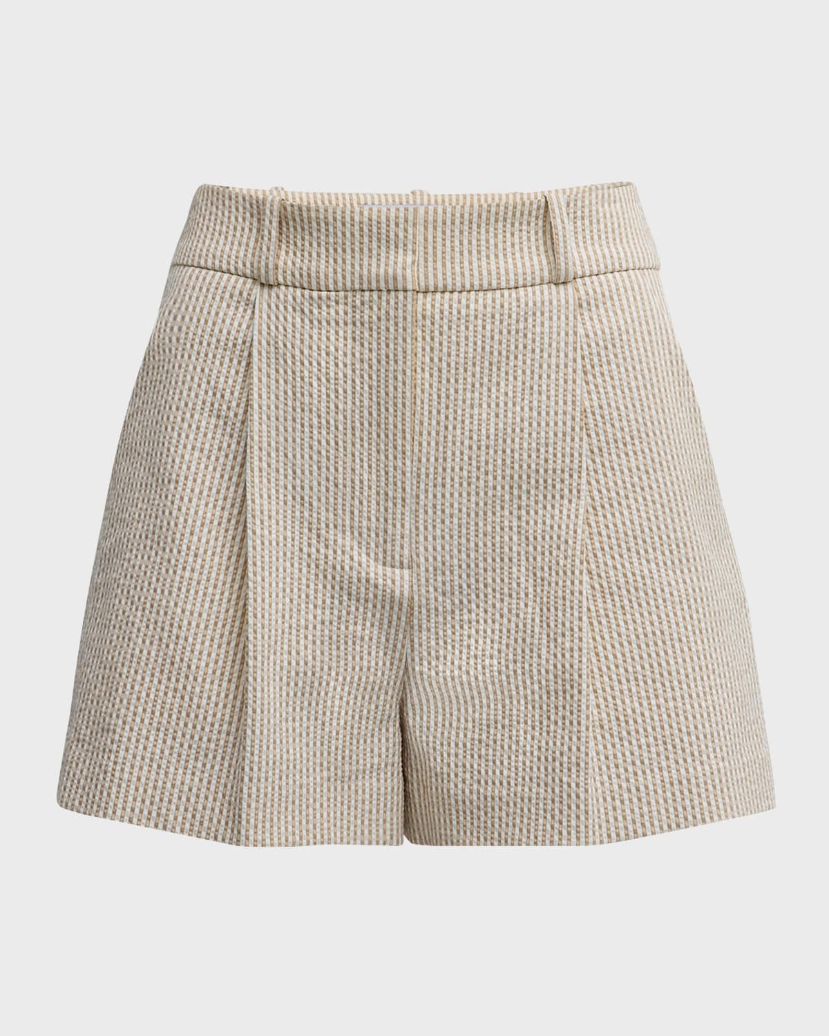 Haina Stripe Seersucker Shorts