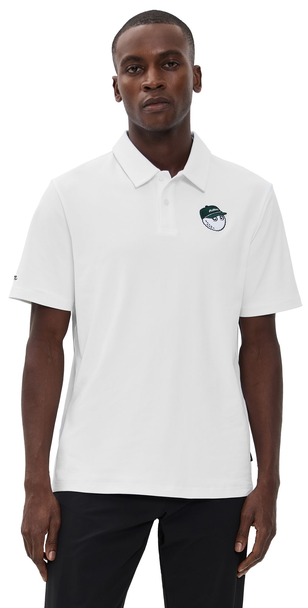 Malbon Golf Fairway Baldwin Polo White S