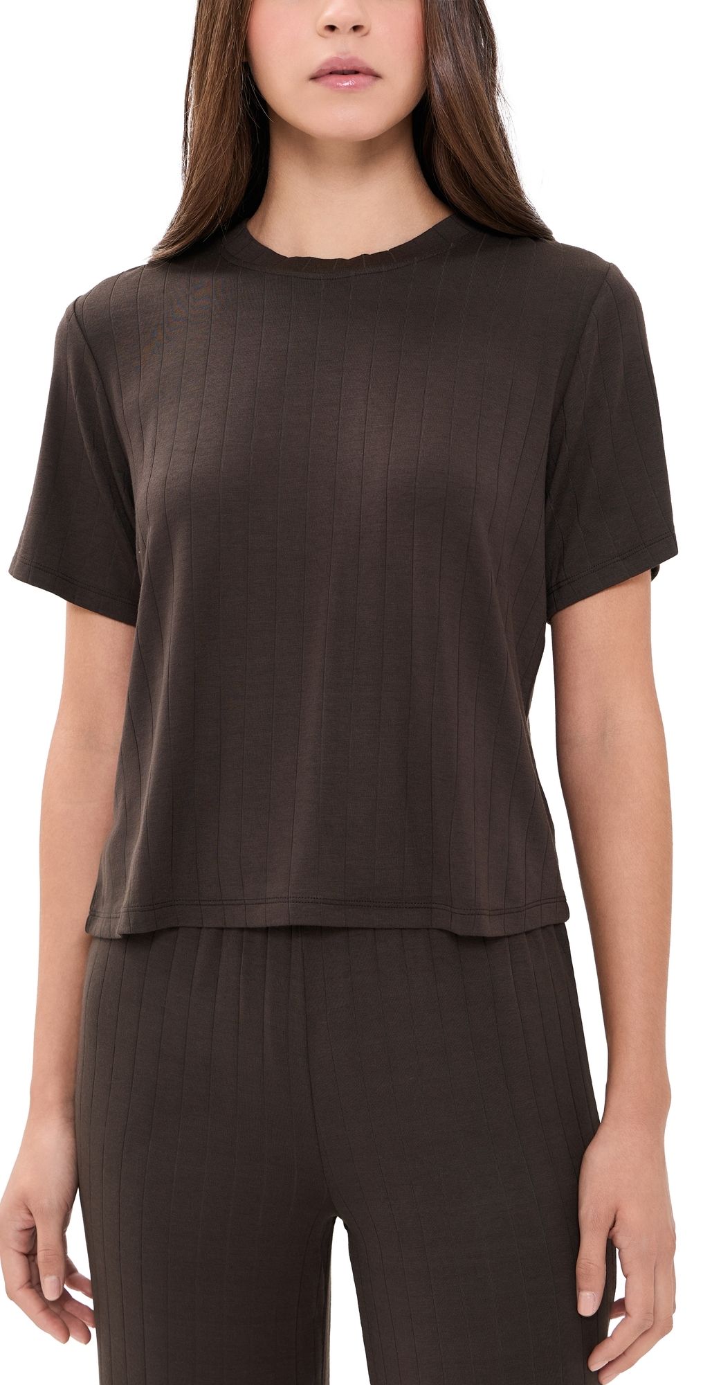 HONEYDEW Cloud Modal Tee Chocolate M