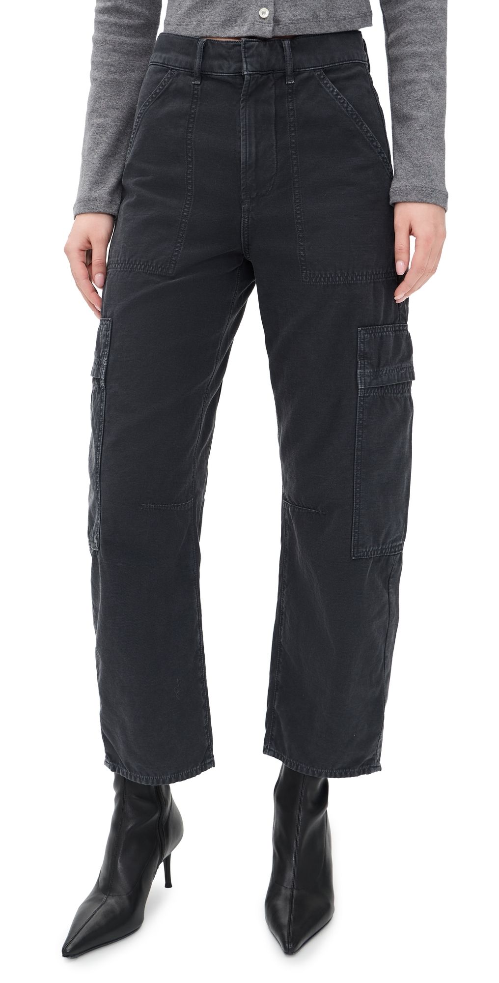 Citizens of Humanity Marcelle Cargo Pants Washed Black 32