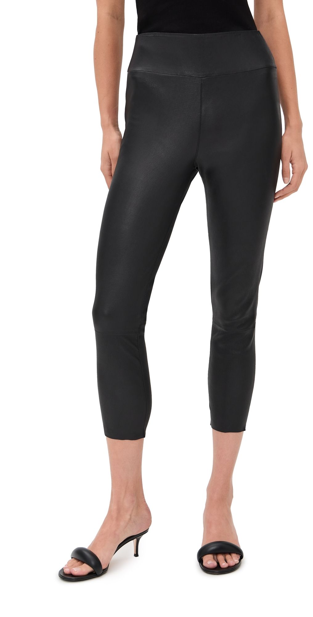 SPRWMN Capri Leather Leggings Black XL