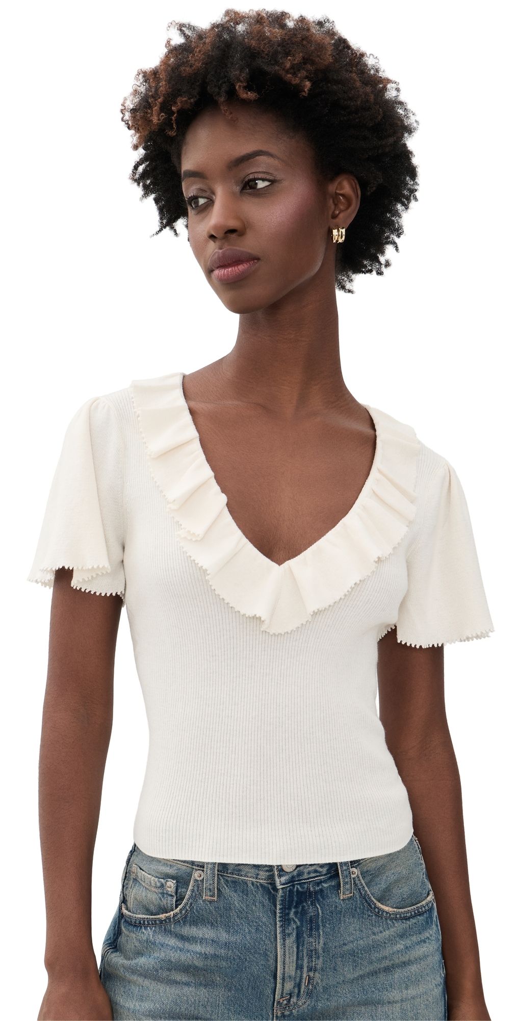 PAIGE Inaya Top Ivory XS