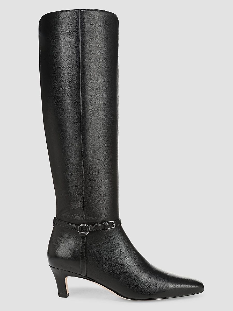 Women's Lila 70MM Leather Knee-High Boots - Black - Size 5