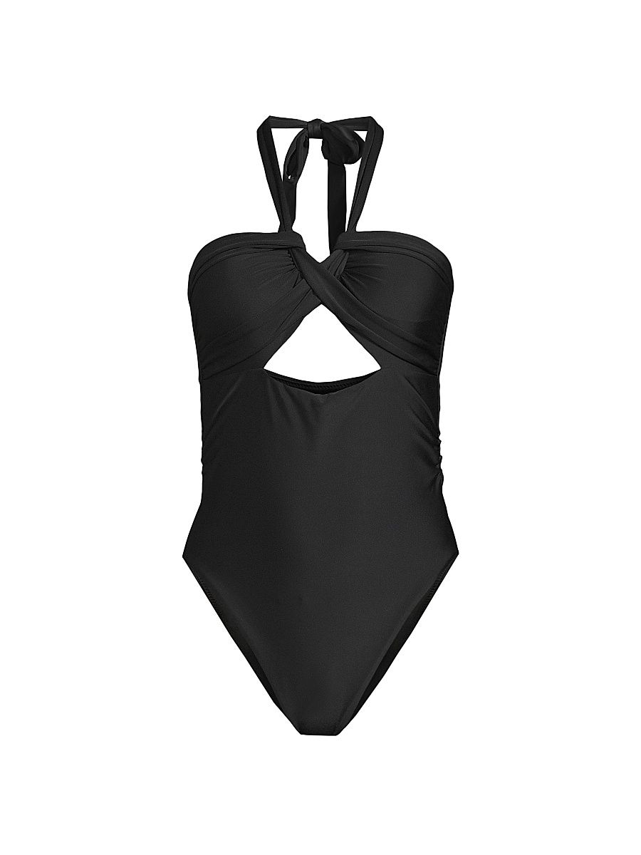 Women's Arielle One-Piece Swimsuit - Black - Size XL