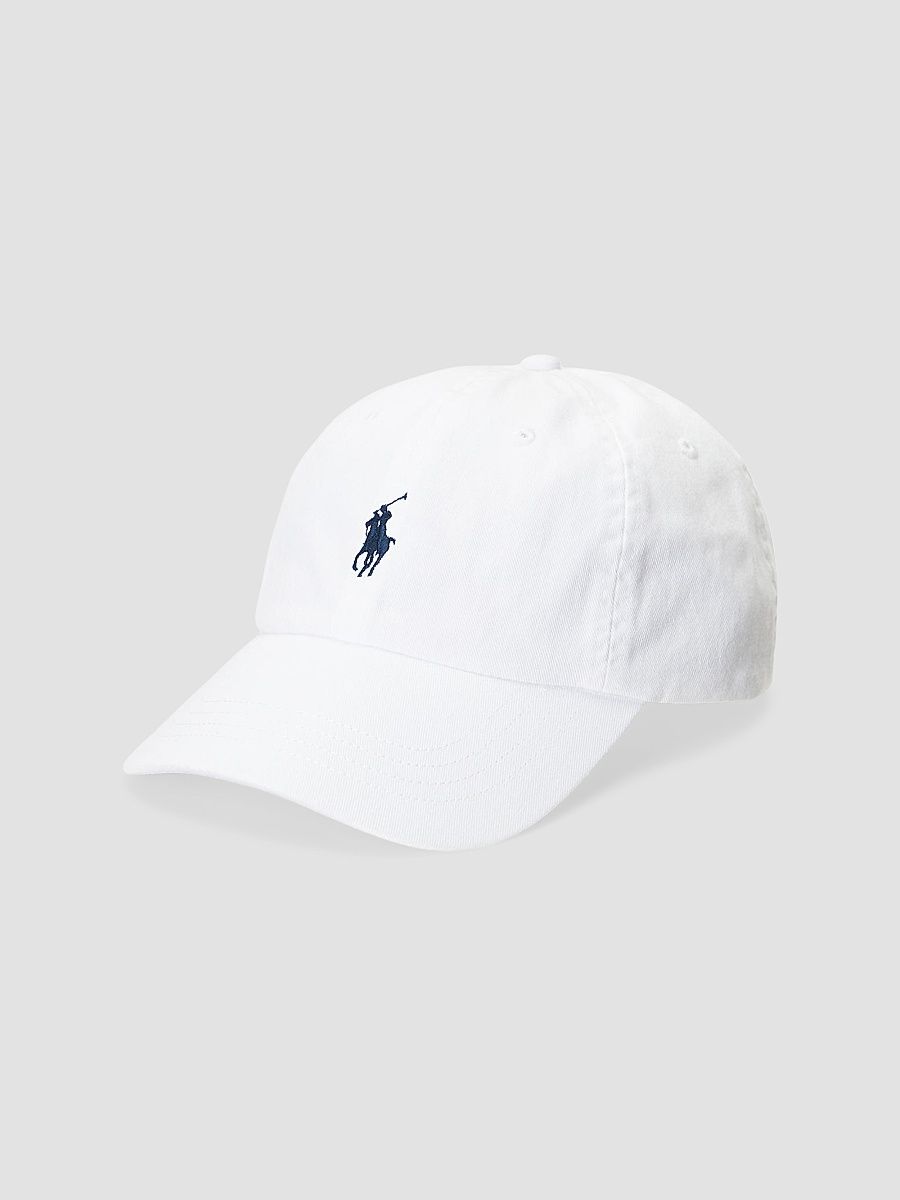 Women's Logo Cotton Baseball Cap - White Newport Navy