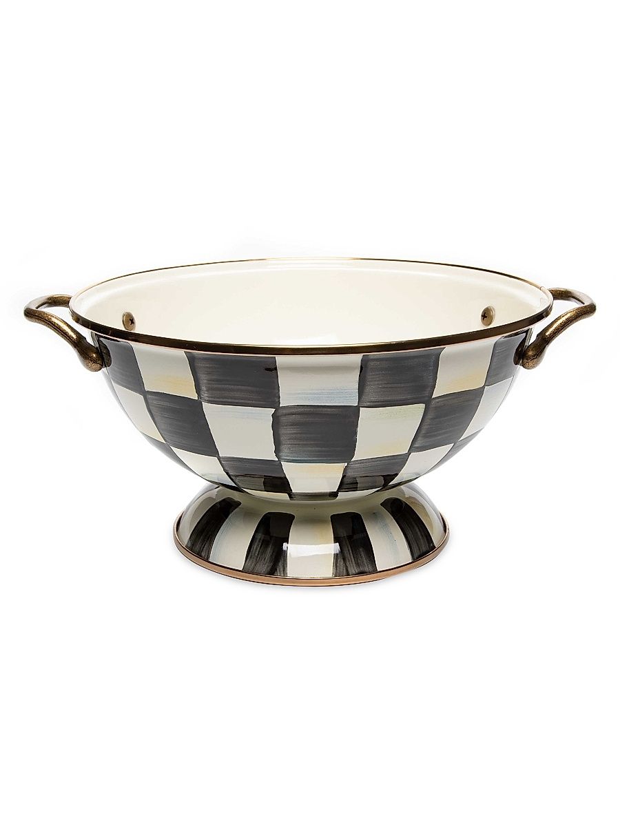 MacKenzie-Childs Checked Almost Everything Bowl - Courtly Check - Size Large