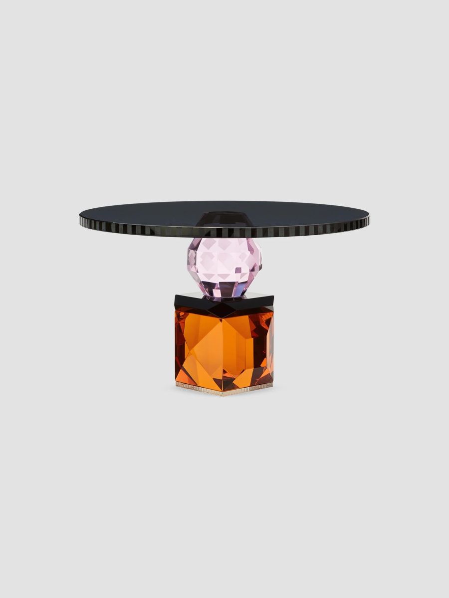 Reflections Copenhagen Savannah Crystal Cake Stand - Black